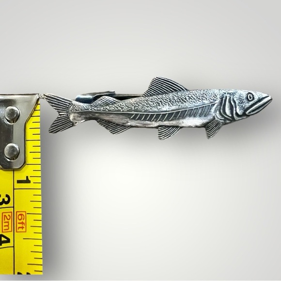 Fish Tie Clip/Bar Imported From Japan Amazing Craftsmanship Christmas Gift New - Picture 5 of 14